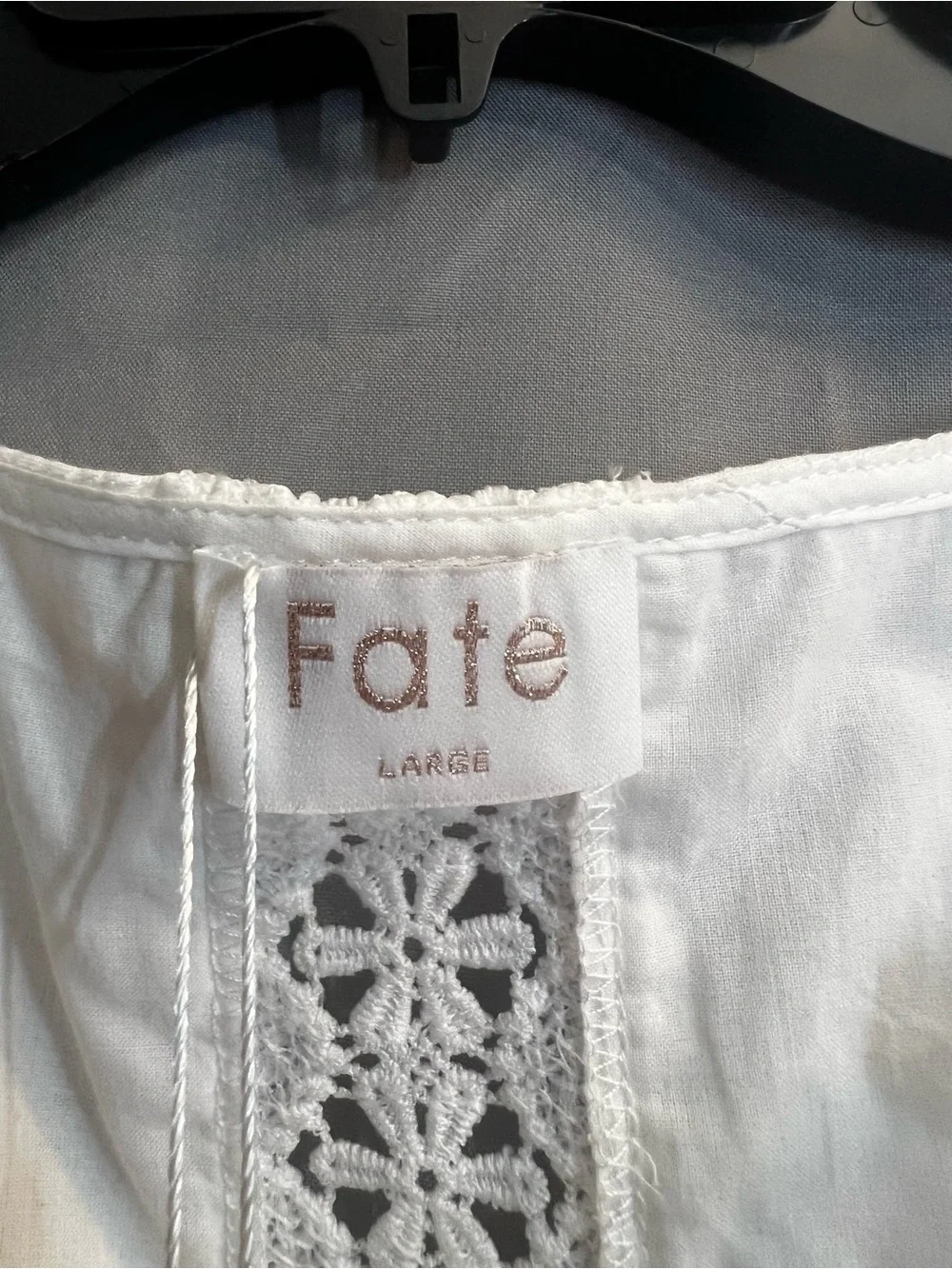 Fate White Eyelet Lace Mini Dress - Picture 3 of 12